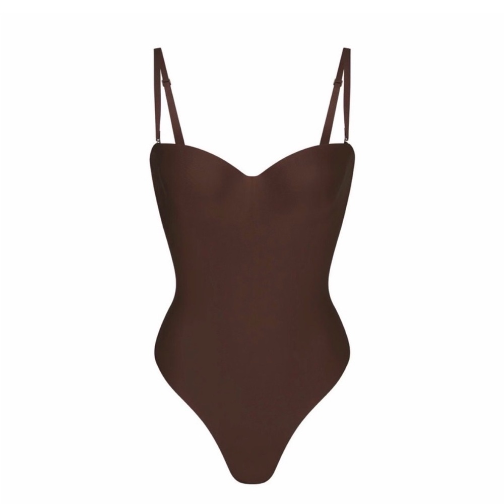 SKIMS Dark Brown Seamless Shaping Bodysuit